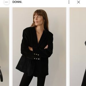 DONNI. Cord Blazer Jet. Medium